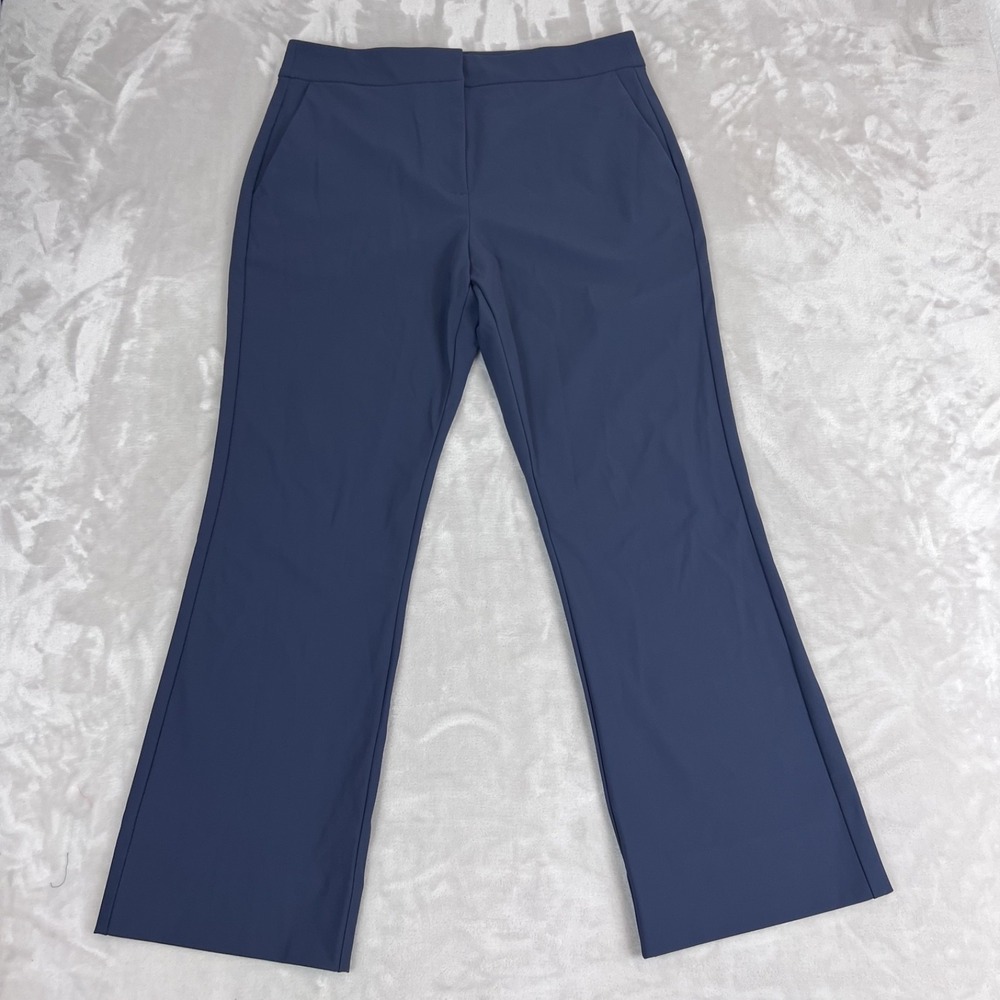 Rhone Pants Womens 12x28 Blue Performance High Rise Ankle Flare Comfort Preppy